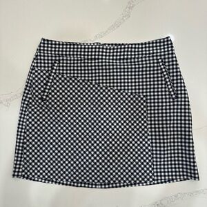 Lady Hagen Navy and White Gingham Skort - Sz 6